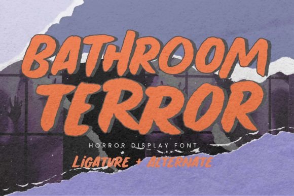 Bathroom Terror: A Bold Typeface for Dramatic Designs