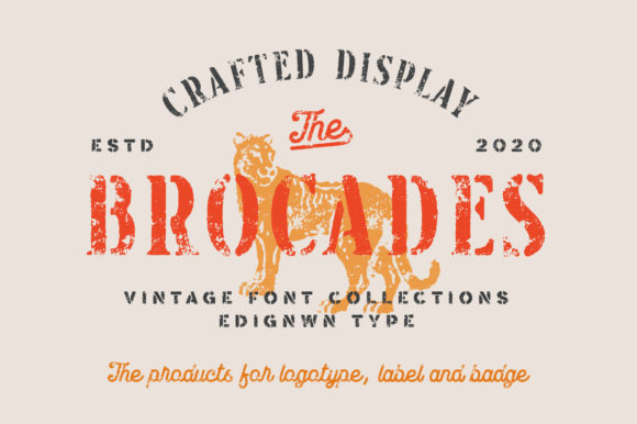 Brocades: Vintage Display Fonts for Modern Design