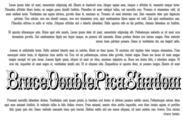 Bruce Double Pica: A Timeless Display Typeface