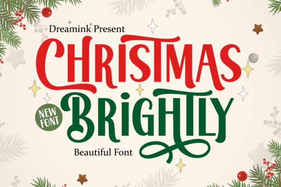 Christmas Brightly: A Festive Font to Elevate Your Designs
