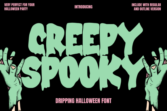 Creepy Spooky: The Dripping Halloween Font for Frightful Designs