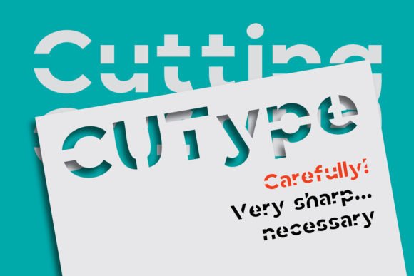 Discover Cutype: The Bold Font for Laser & Paper Cutting