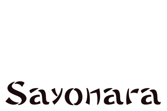 Discover the Elegance of the Sayonara Font Family