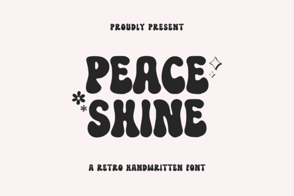 Discover the Groovy Retro Vibe of Peace Shine Font
