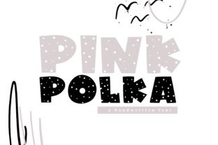 Discover the Playful Charm of Pink Polka Font