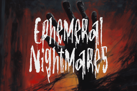 Ephemeral Nightmares: The Haunting Horror Typeface