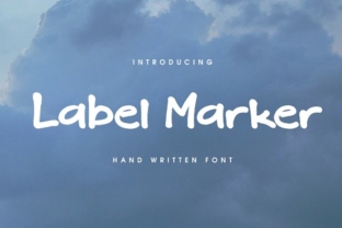 Label Marker: A Handcrafted Font for Creative Projects