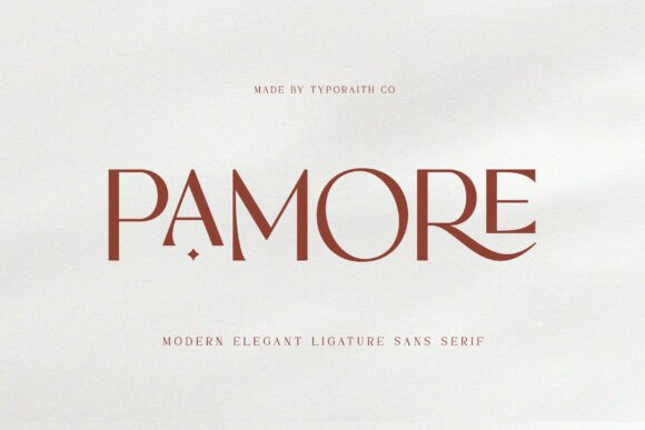 Pamore: A Modern Sans Serif for Elegant Design