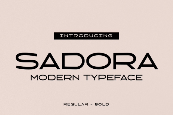 Sadora: A Sleek, Modern Sans-Serif for Polished Design