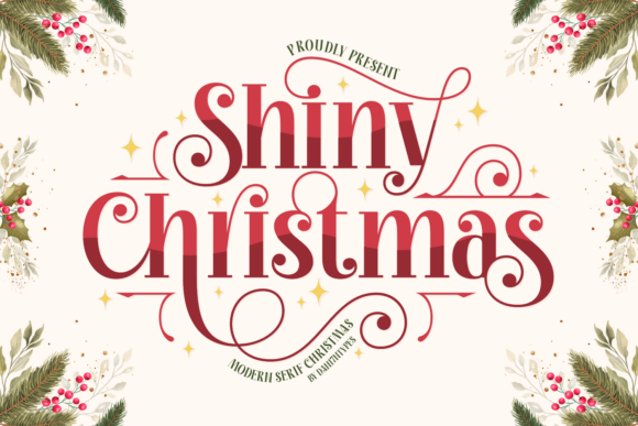 Shiny Christmas: Festive Typography for Your Designs