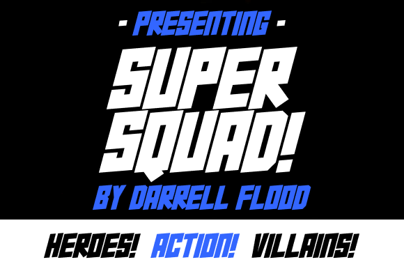 Super Squad: The Bold Action Font for Epic Designs