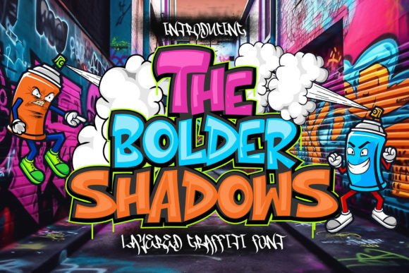 The Bolder Shadow: Bold Urban Graffiti Font for Design