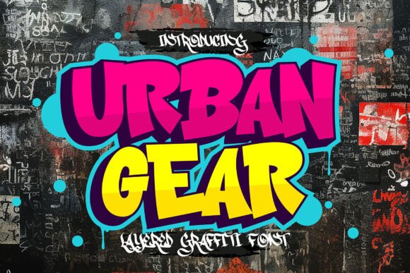 Urban Gear: The Audacious 3D Font for Streetwise Design