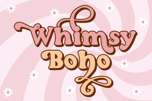 Whimsy Boho: A Handwritten Retro Font With Stylistic Alternates