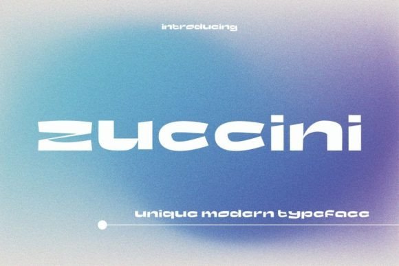 Zuccini: A Modern Typeface for Sleek Design Projects